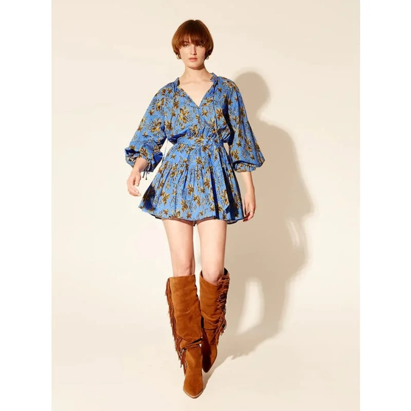 Korean oversized T-shirt mini dress-Paolo Sleeved Mini Dress