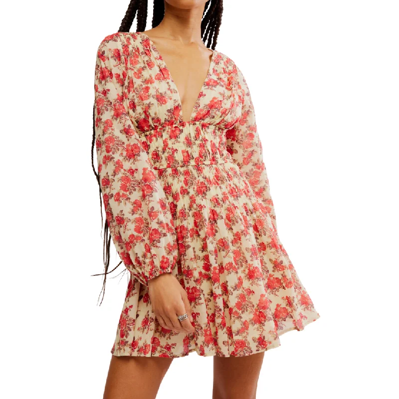 Chiffon ruffle sweet date night mini dress-Keep You Mini Dress