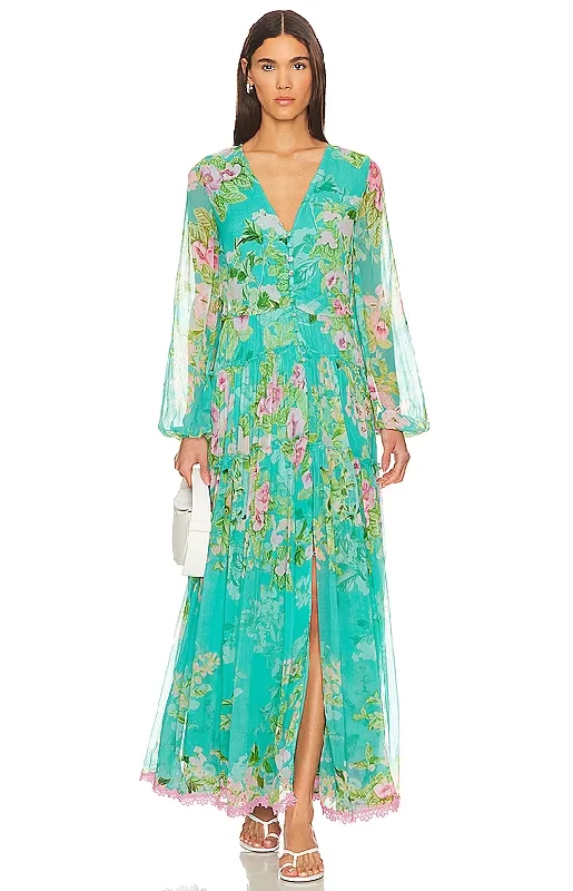 Floral Maxi Dress -Azra Maxi Dress