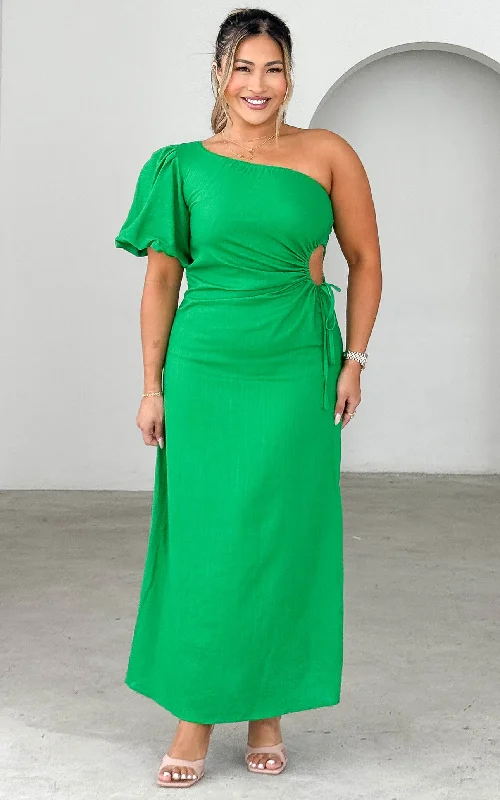 Elegant Maxi Dress -Gia Maxi Dress - Green