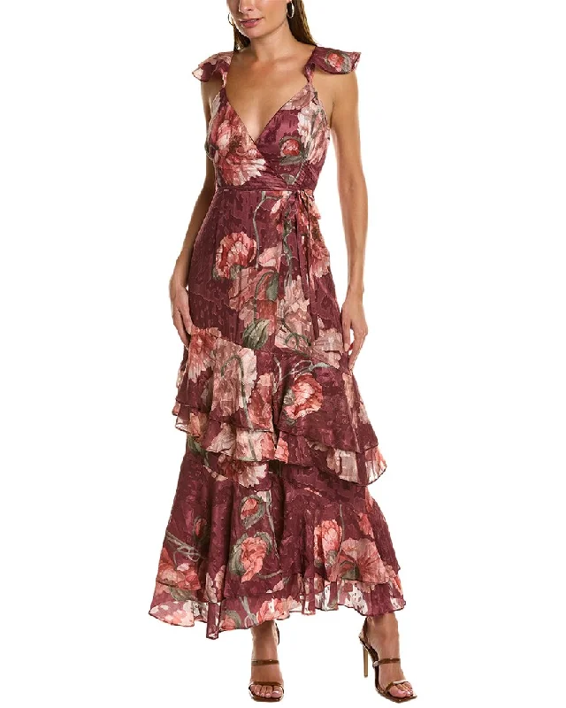 Floral Maxi Dress -Hutch Siena Maxi Wrap Dress