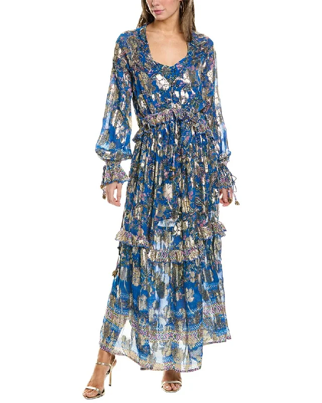 Maxi Dress With Waistband -Hemant & Nandita Maxi Kaftan Dress