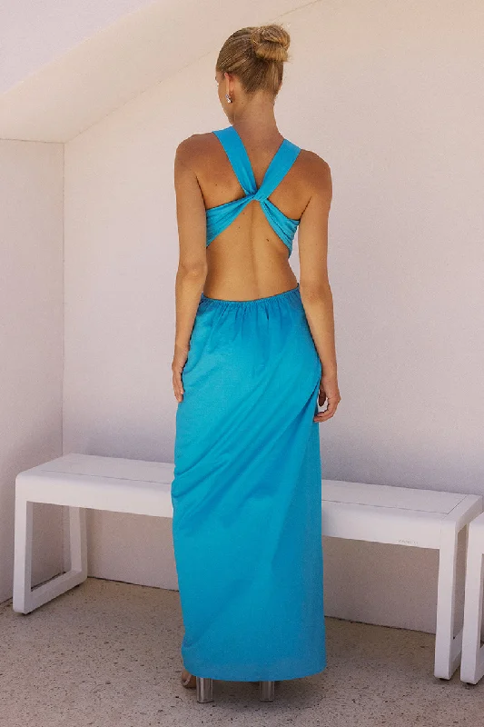 Maxi Dress For Date Night -Murila Maxi Dress - Blue