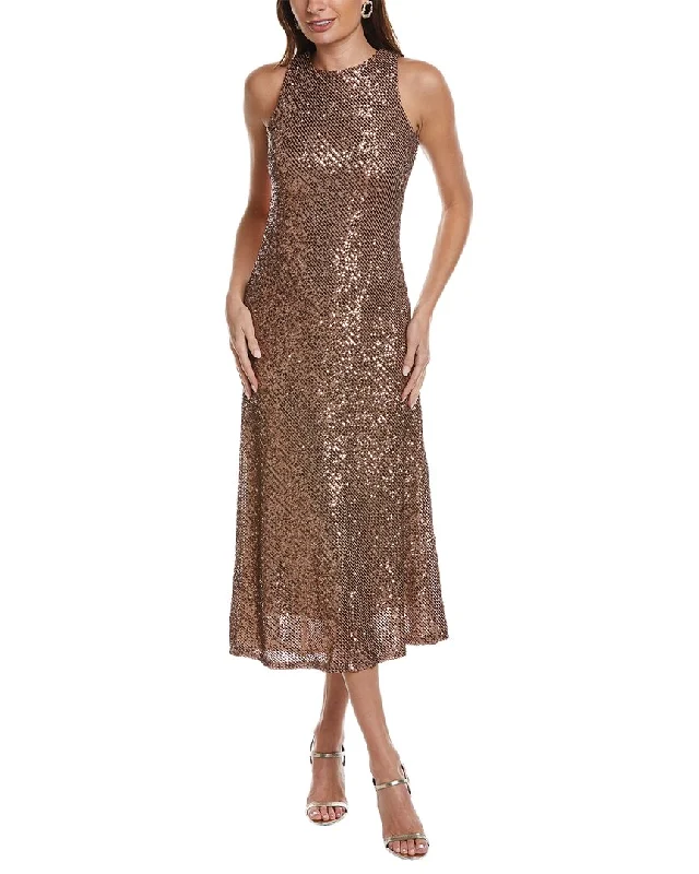 Maxi Dress For Bridesmaid -Taylor Sequin Sleeveless Maxi Dress