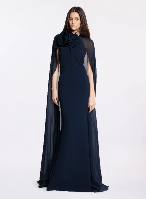 Maxi Dress For Evening Out -Cady and Silk Long Dress