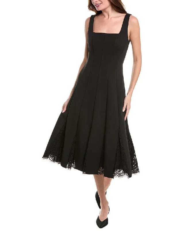 Midi Dress For Holiday Party -Aidan Mattox Bonded Crepe Midi Dress