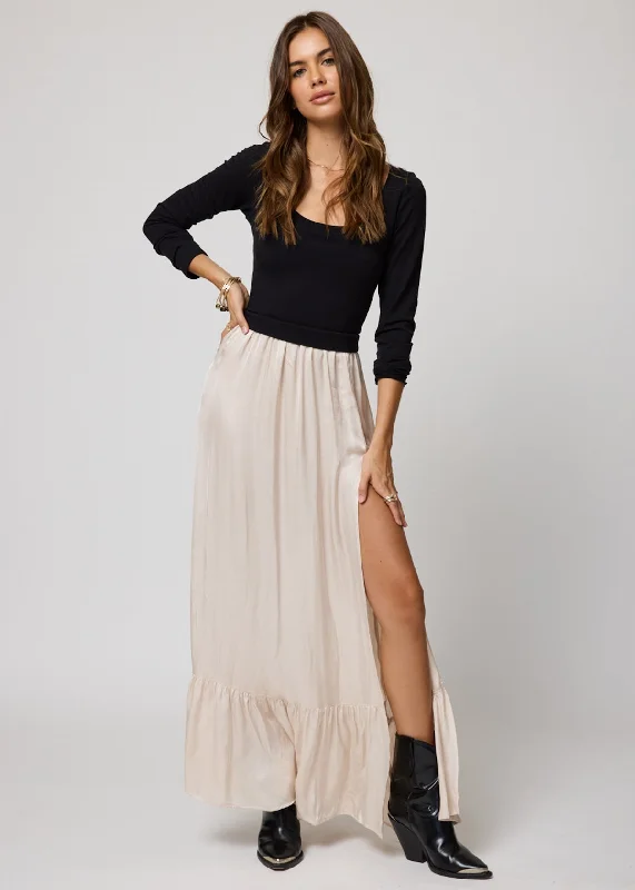 Maxi Dress With Split Front -THE VALENTINA MAXI DRESS