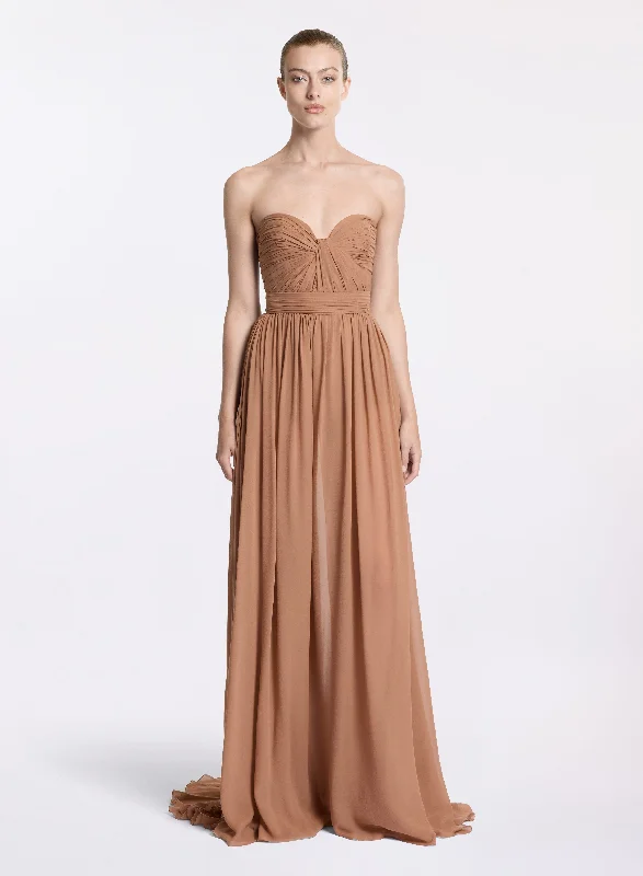 Maxi Dress For Prom -Silk Long Dress