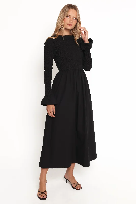 Formal Maxi Dress -Mairead Maxi Dress - Black