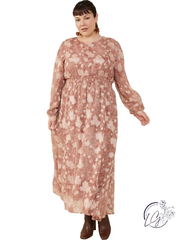 Maxi Dress With Off Shoulder Style -Curvy Sky Holds Us Maxi Dress