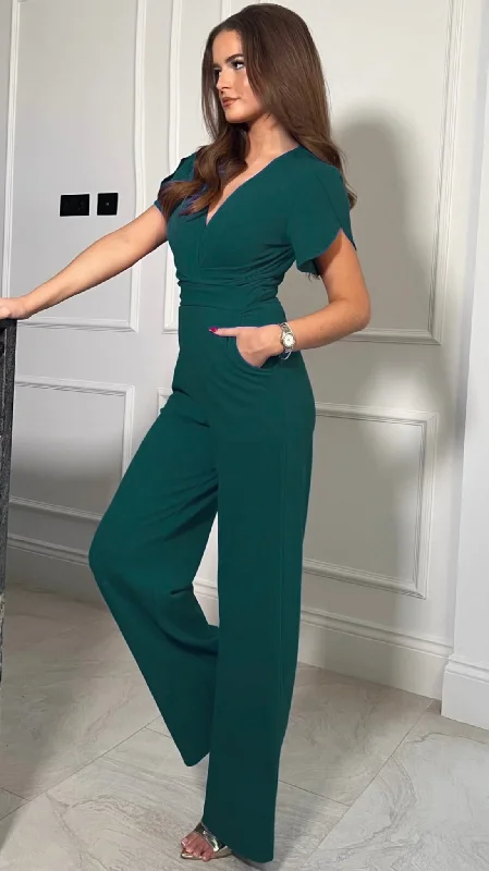 Sleeveless cocktail dress -A2085 Green Bridget Jumpsuit