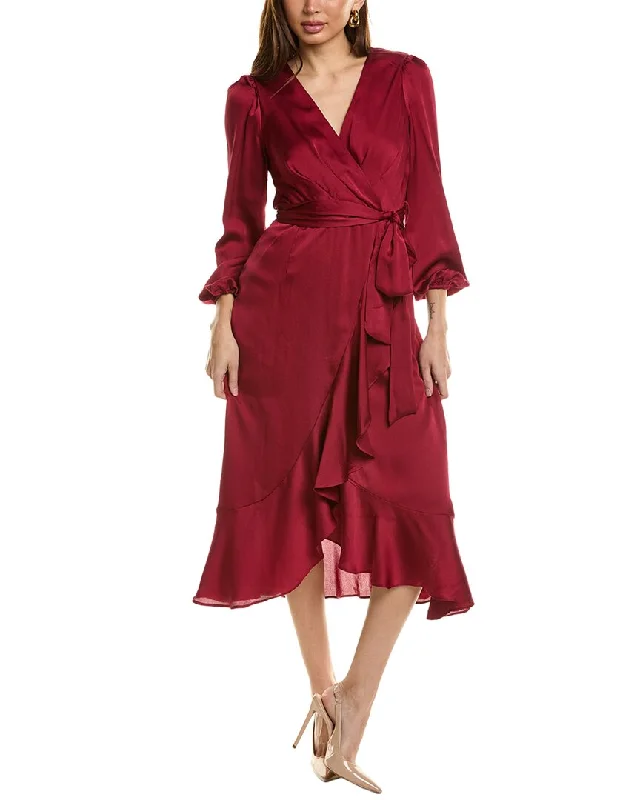 Midi Dress For Vacation -Tahari ASL Surplice Midi Dress