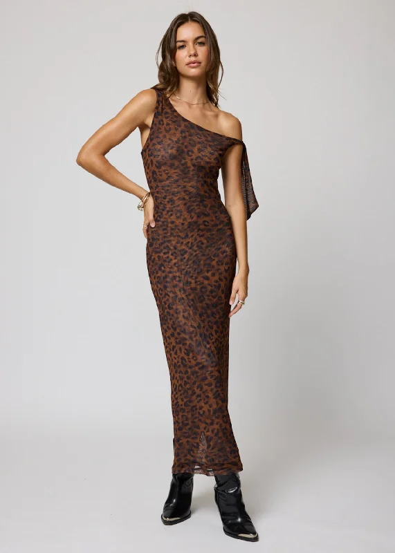 Maxi Dress With Gathered Waist -THE CARLOTA MAXI DRESS MESH