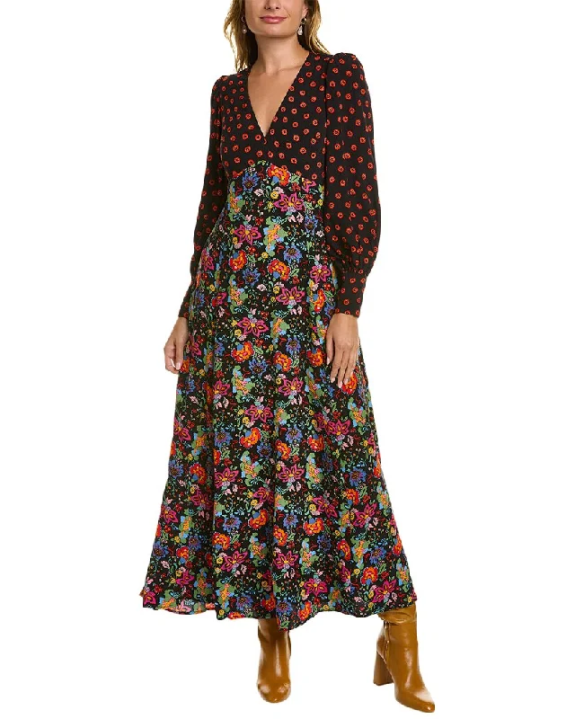 Maxi Dress For Cocktail Party -Boden Blouson Sleeve Maxi Dress