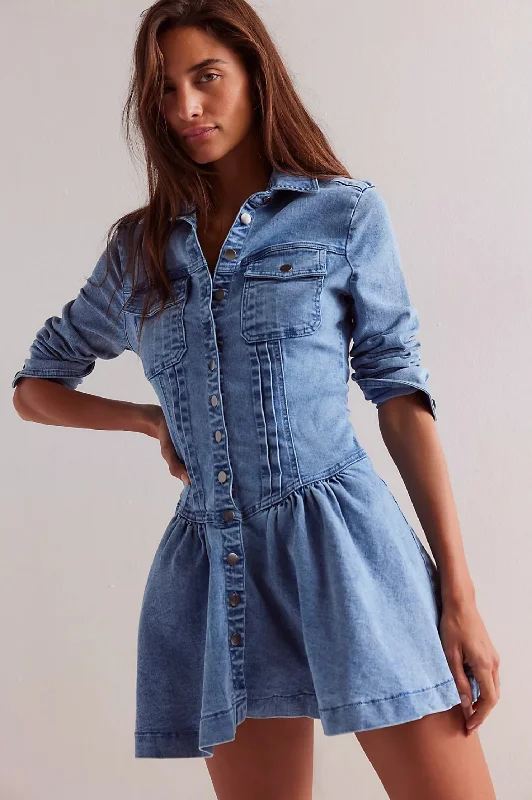 Korean oversized short mini dress-Roadhouse Mini