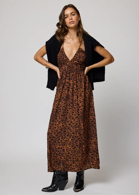 Maxi Dress With Textured Fabric -THE NIKKE MAXI