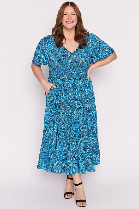 Maxi Dress With Lace -Lynette Plenty Of Water Dress