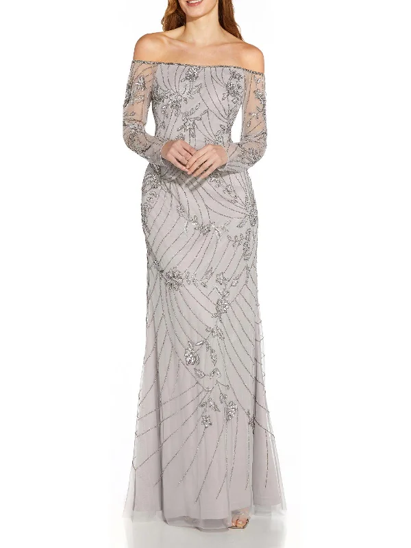 Boho Maxi Dress -Womens Burnout Maxi Evening Dress