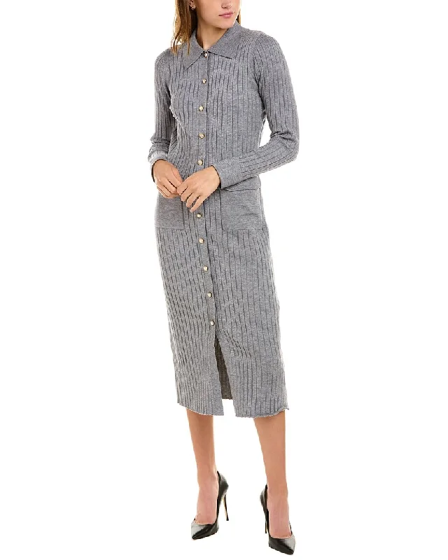 Maxi Dress With Gathered Waist -Nanette by Nanette Lepore Leah Maxi Sweaterdress