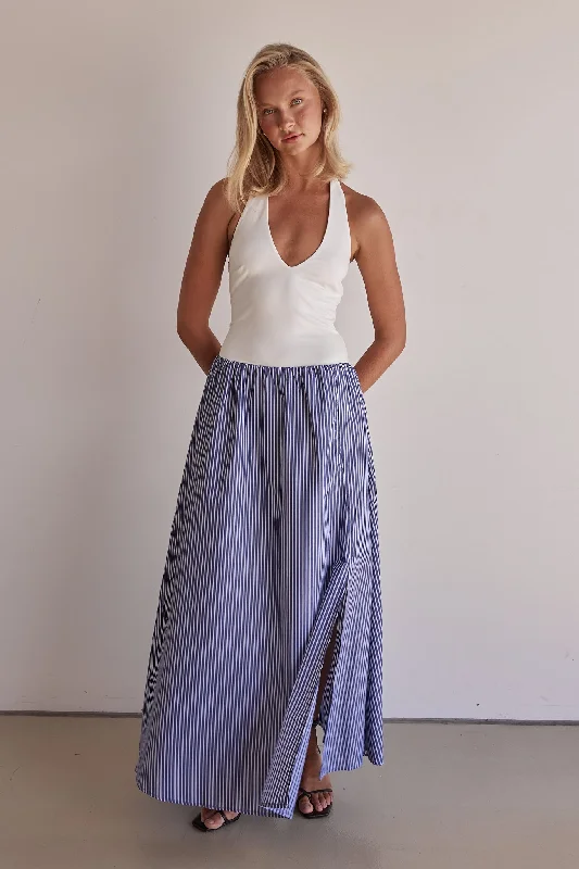 Boho Maxi Dress -Cecilia Maxi Dress (Blue)