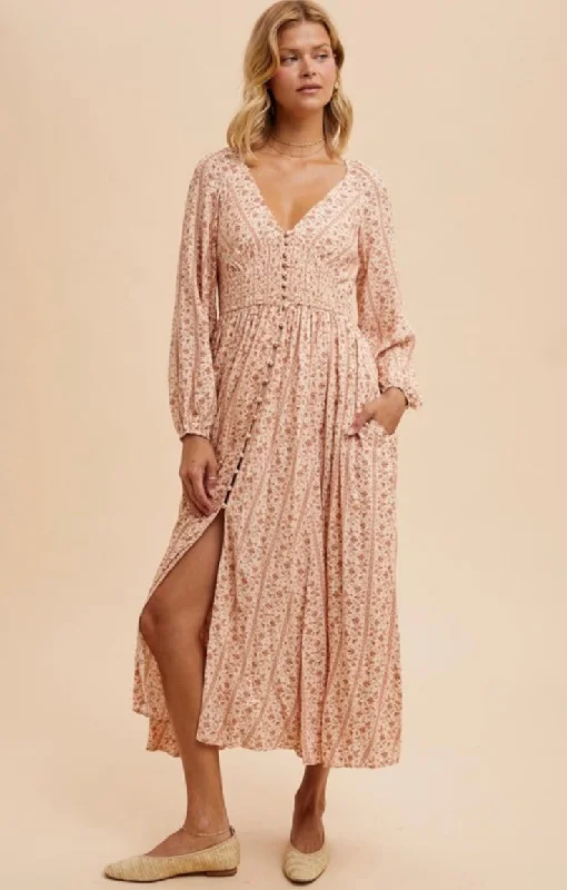 Sexy Maxi Dress -Smocked Girly Girl Maxi