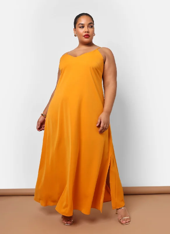 Maxi Dress For Party -Iman Maxi Slip Satin Dress