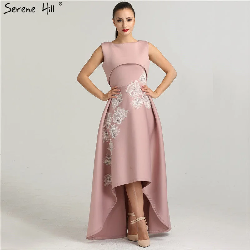 Evening dress for outdoor events -On Sale No Return No Refund Sale Appliques Crystal Fashion Evening Dress Asymmetrical Sexy Women Formal  QA8013