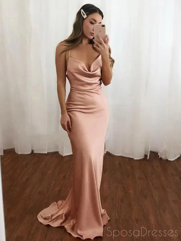 Designer evening dress -Mermaid Halter Sleeveless Long Prom Dresses, Sweet 16 Prom Dresses, 12520